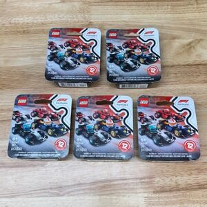 LEGO F1 Mini Cars Lot of 5 Speed Champions Collectible Race Car Sets 71049